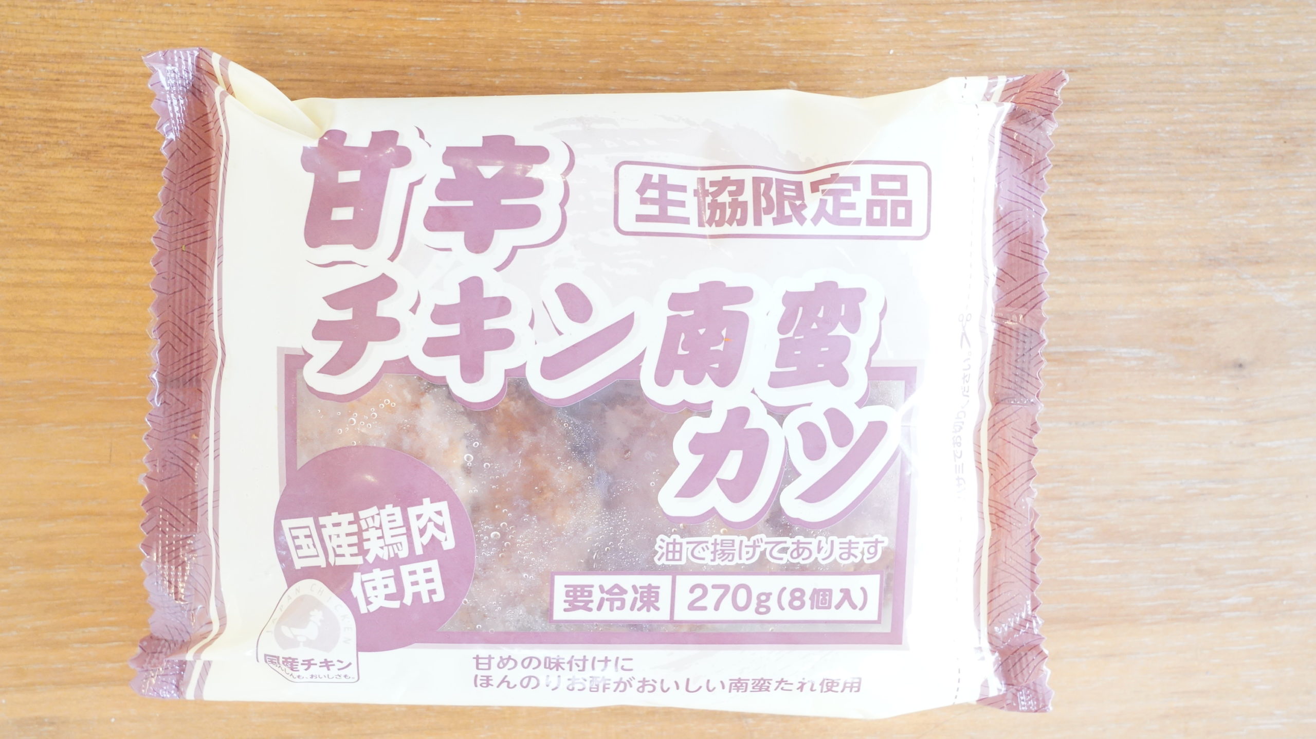 生協coop宅配の冷凍食品・ニチレイ「甘辛チキン南蛮カツ」のパッケージ写真
