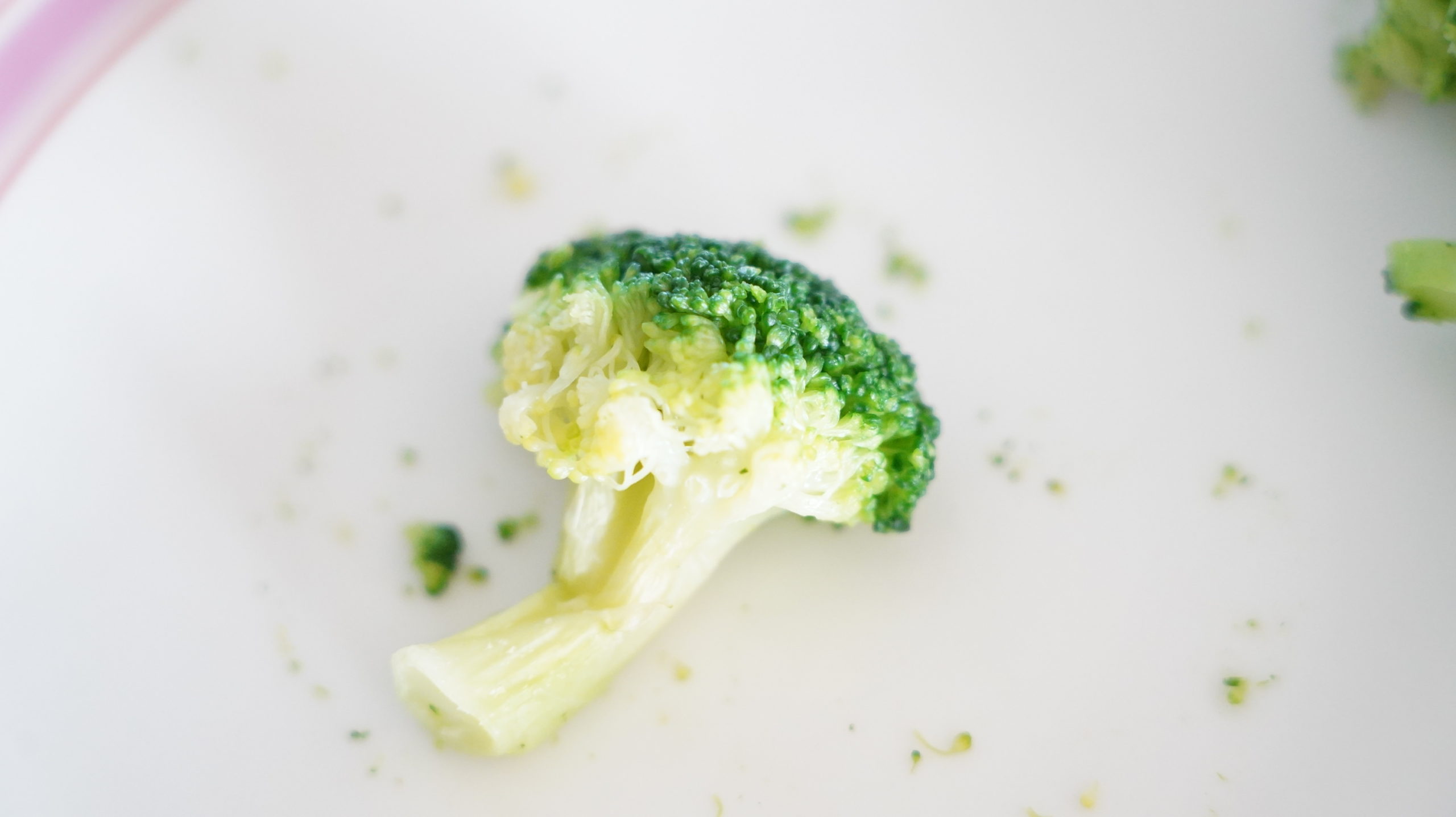 コストコの冷凍食品「ブロッコリー 100%ナチュラル」のクローズアップ写真